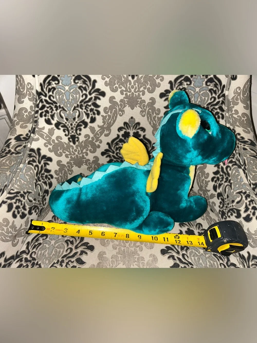 Fun Farm Dakin 1987 Vintage 80s Green Plush ‘Puff The Magic Dragon’ 16